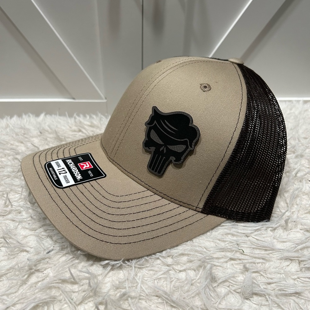 Trump Laser engraved Richardson 112 trucker hat.